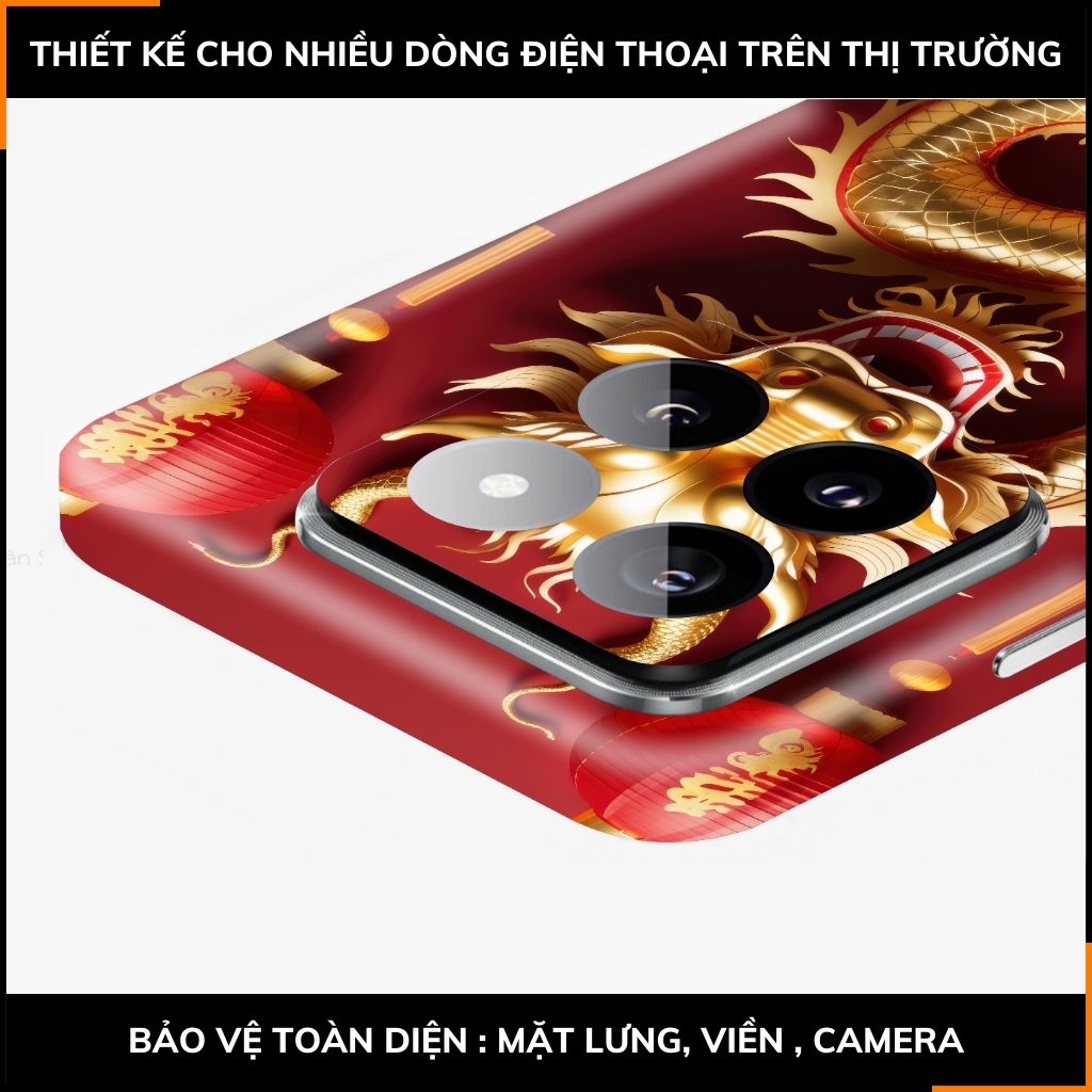 Dán skin điện thoại Xiaomi Mi 14 , Mi 14 Pro full body và camera nhập khẩu chính hãng USA in hình NEW YEAR 2024 - SKD Q17 phụ kiện điện thoại huỳnh tân store