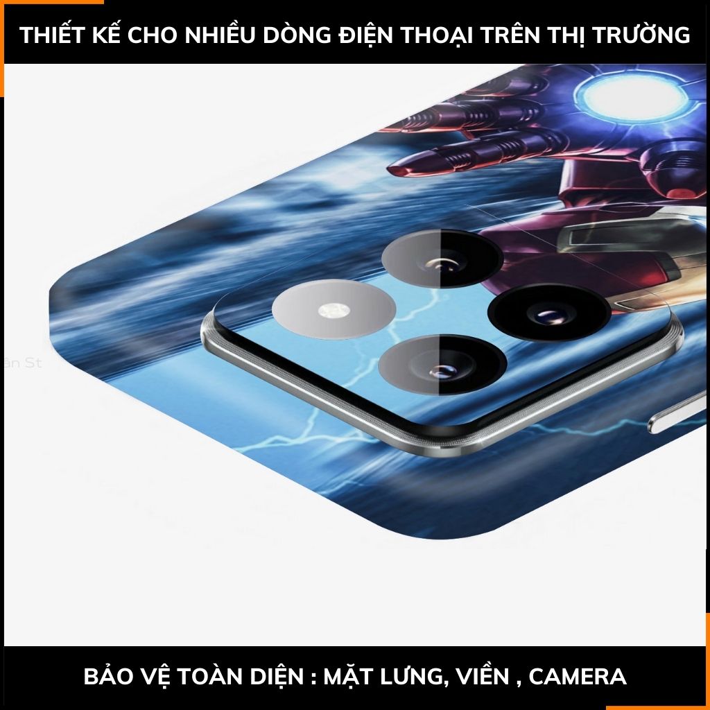 Dán skin điện thoại Xiaomi Mi 14 , Mi 14 Pro full body và camera nhập khẩu chính hãng USA in hình IRON MAN - SKD I09 phụ kiện điện thoại huỳnh tân store