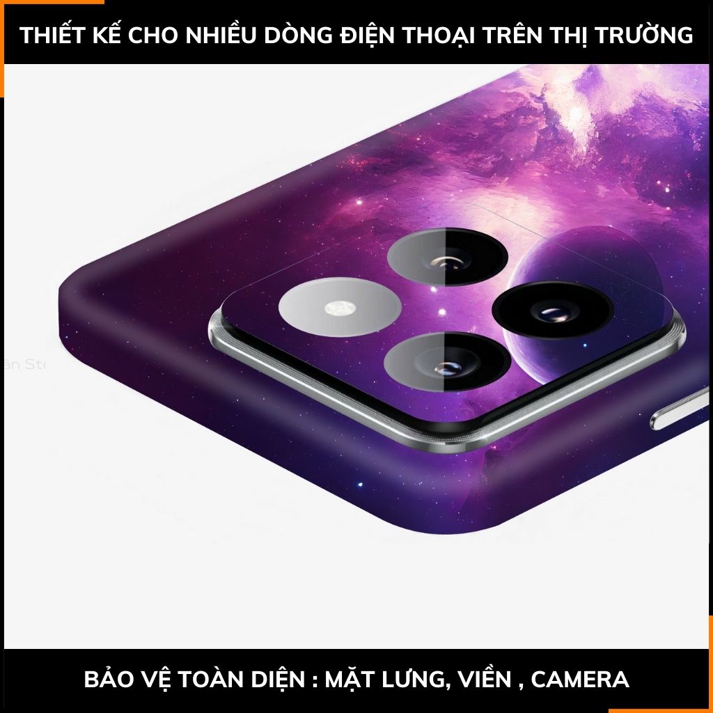 Dán skin điện thoại Xiaomi Mi 14 , Mi 14 Pro full body và camera nhập khẩu chính hãng USA in hình SPACE - SKD H02 phụ kiện điện thoại huỳnh tân store