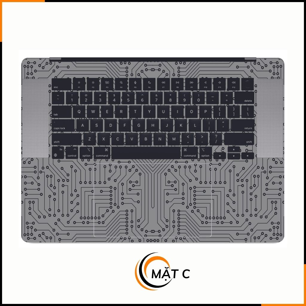 Dán skin macbook pro, macbook air chính hãng 3M nhập khẩu USA - SKIN 3M - MACBOOK - ELECTRIC WHITE  - SK B01 02   phụ kiện điện thoại huỳnh tân store