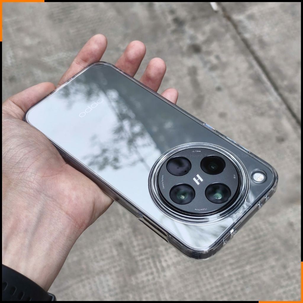 Ốp lưng oppo Find x8  chống sốc CLEAR COLOR VER 4 trong suốt bảo vệ camera