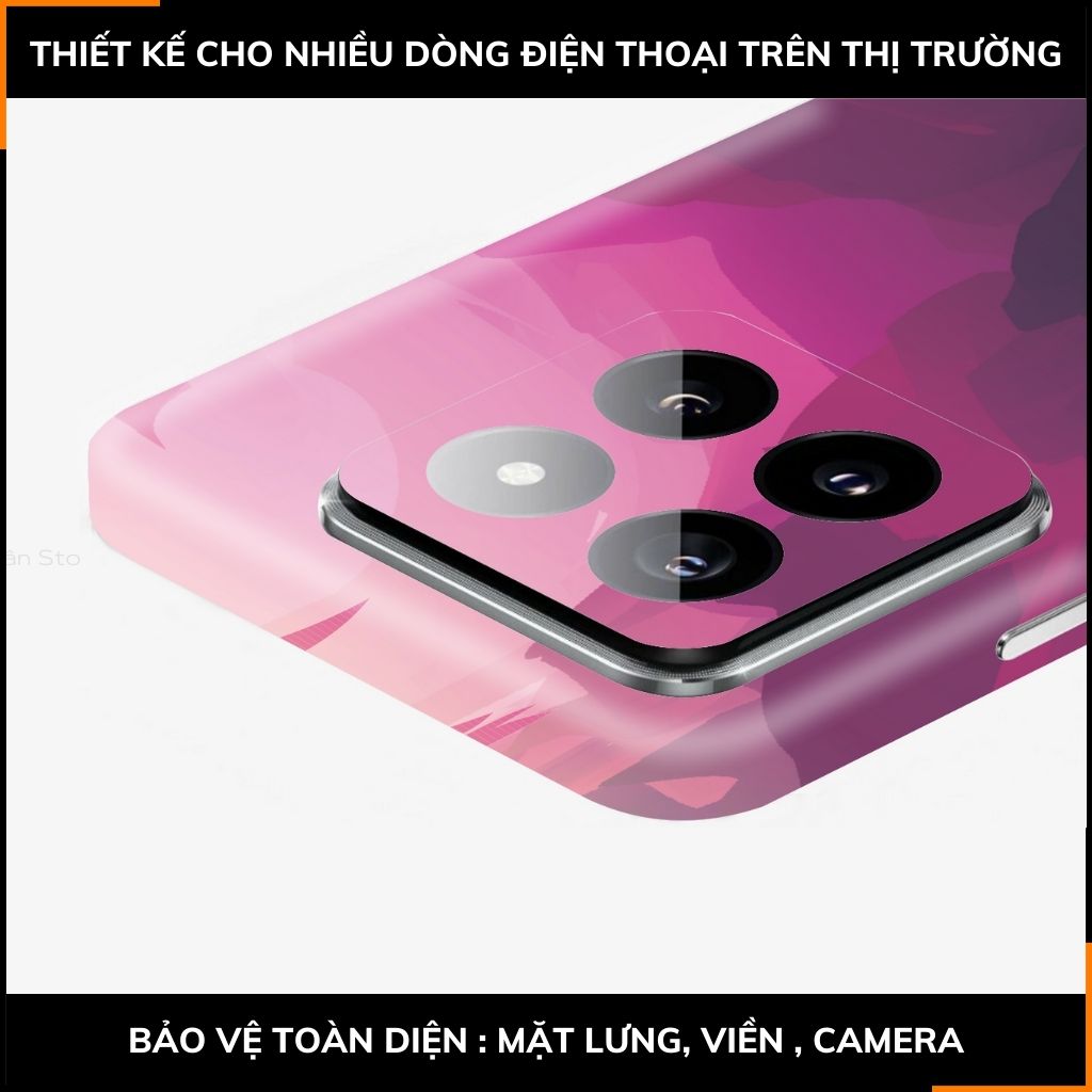 Dán skin điện thoại Xiaomi Mi 14 , Mi 14 Pro full body và camera nhập khẩu chính hãng USA in hình TECHNOLOGIC - SKD T05 phụ kiện điện thoại huỳnh tân store