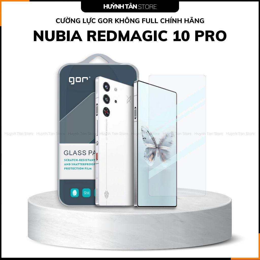 Kính cường lực nubia redmagic 10 pro trong suốt KHÔNG FULL MÀN chống bám vân tay chính hãng GOR