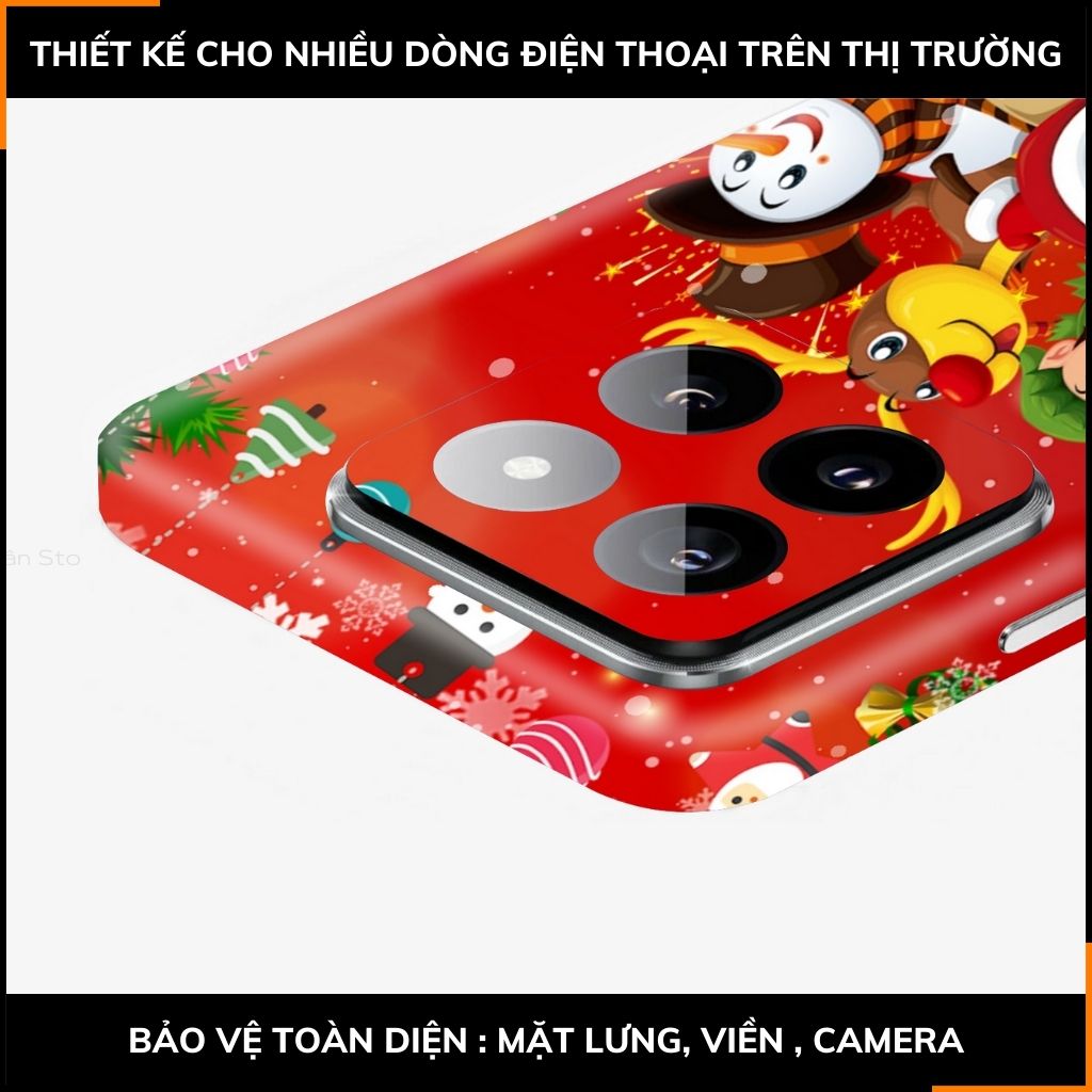 Dán skin điện thoại Xiaomi Mi 14 , Mi 14 Pro full body và camera nhập khẩu chính hãng USA in hình MERRY CHRISTMAS - SKD P05 phụ kiện điện thoại huỳnh tân store