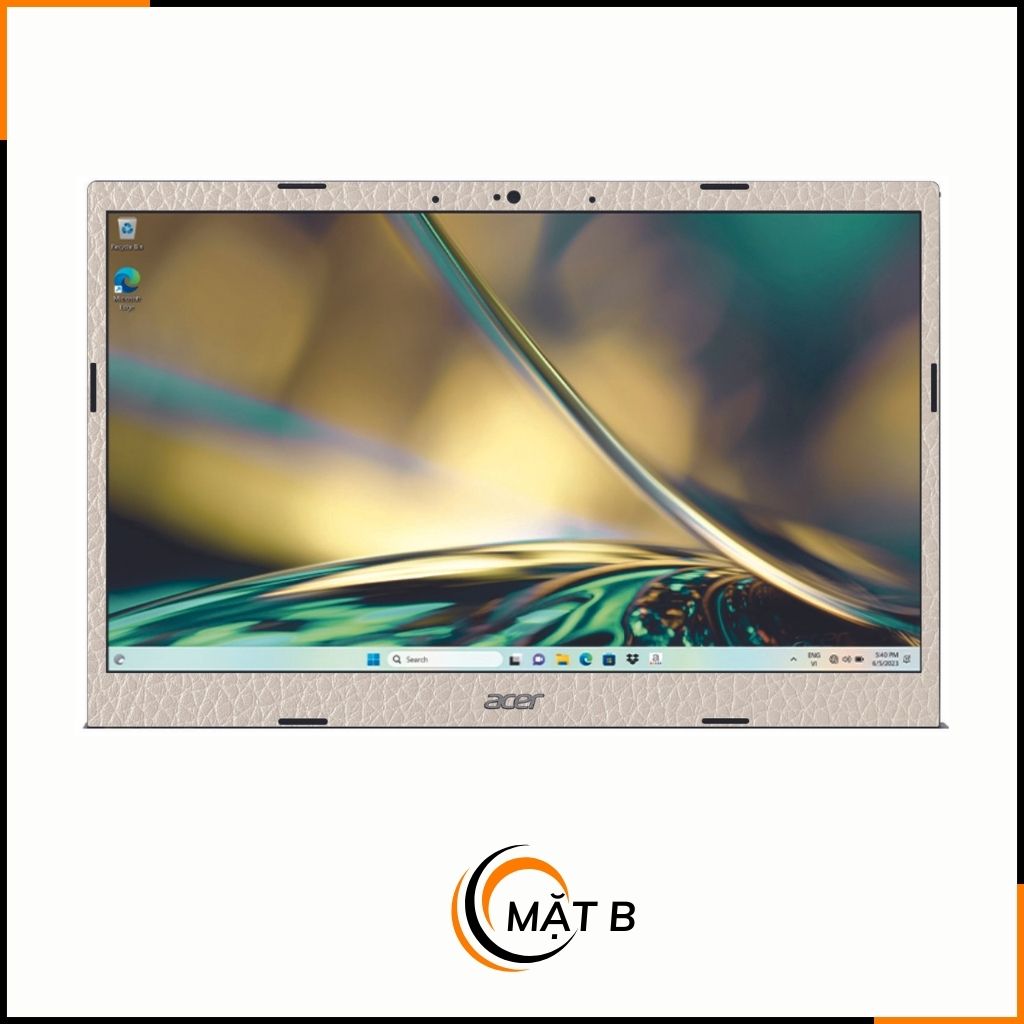 Dán skin laptop asus, dell , acer, hp, msi chính hãng ORAFOL nhập khẩu ĐỨC - SKIN 3M - LAPTOP - LEATHER GREY - SK-B06-03 phụ kiện điện thoại huỳnh tân store