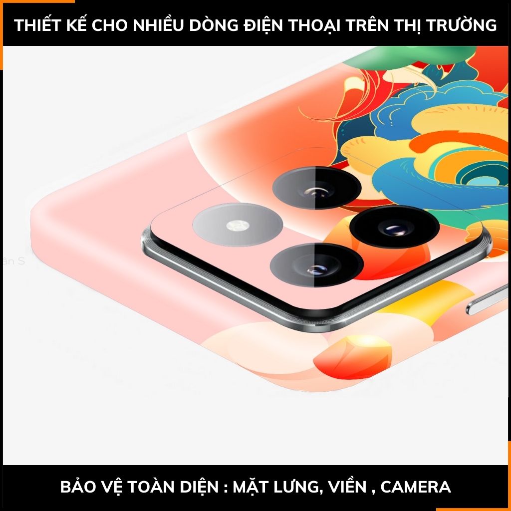 Dán skin điện thoại Xiaomi Mi 14 , Mi 14 Pro full body và camera nhập khẩu chính hãng USA in hình NEW YEAR 2024 - SKD Q21 phụ kiện điện thoại huỳnh tân store