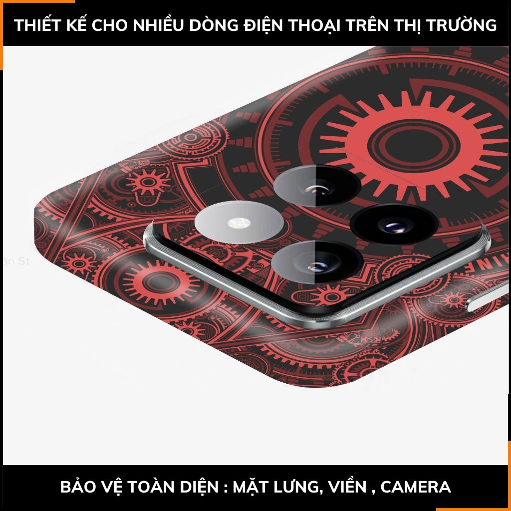 Dán skin điện thoại Xiaomi Mi 14 , Mi 14 Pro full body và camera nhập khẩu chính hãng USA in hình TECHNOLOGIC - SKD T01 phụ kiện điện thoại huỳnh tân store