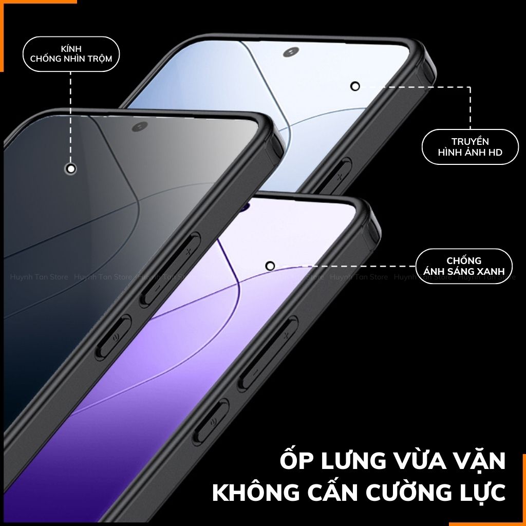 Ốp lưng xiaomi Mi 14T / Mi 14T Pro chống sốc chống vân tay NHÁM VIỀN MÀU VER 2