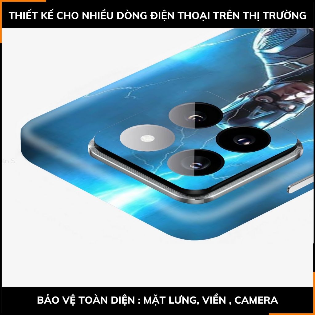 Dán skin điện thoại Xiaomi Mi 14 , Mi 14 Pro full body và camera nhập khẩu chính hãng USA in hình MAVEL - SKD M03 phụ kiện điện thoại huỳnh tân store