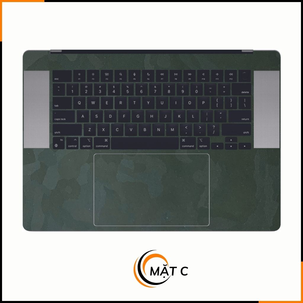 Dán skin macbook pro, macbook air chính hãng 3M nhập khẩu USA - SKIN 3M - MACBOOK - CAMO GREEN - SK-B12-02 phụ kiện điện thoại huỳnh tân store