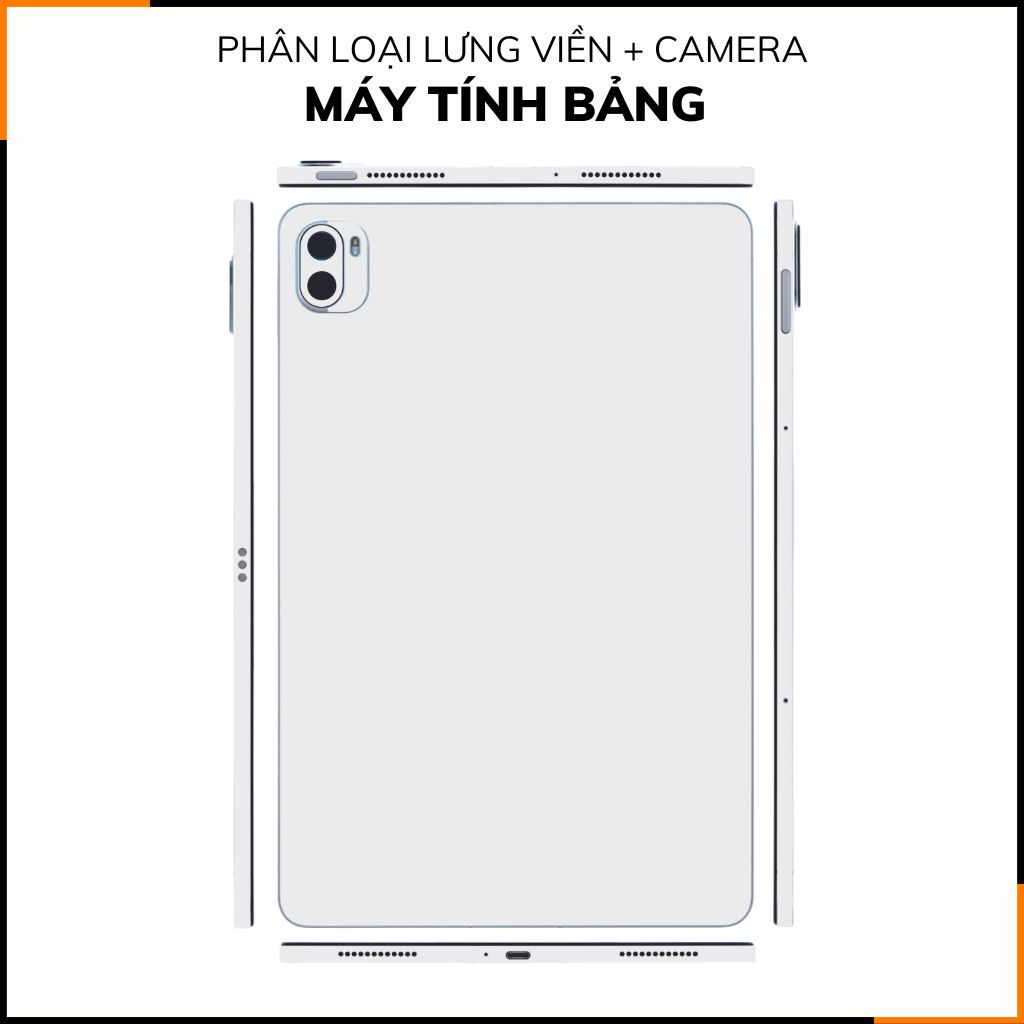 Dán skin máy tính bảng xiaomi, huawei, oppo, lenovo, google, microsoft, vivo  full body và camera chính hãng ORAFOL nhập khẩu từ ĐỨC MÁY TÍNH BẢNG  - PASTEL WHITE -  SK A02 09 phụ kiện điện thoại huỳnh tân store