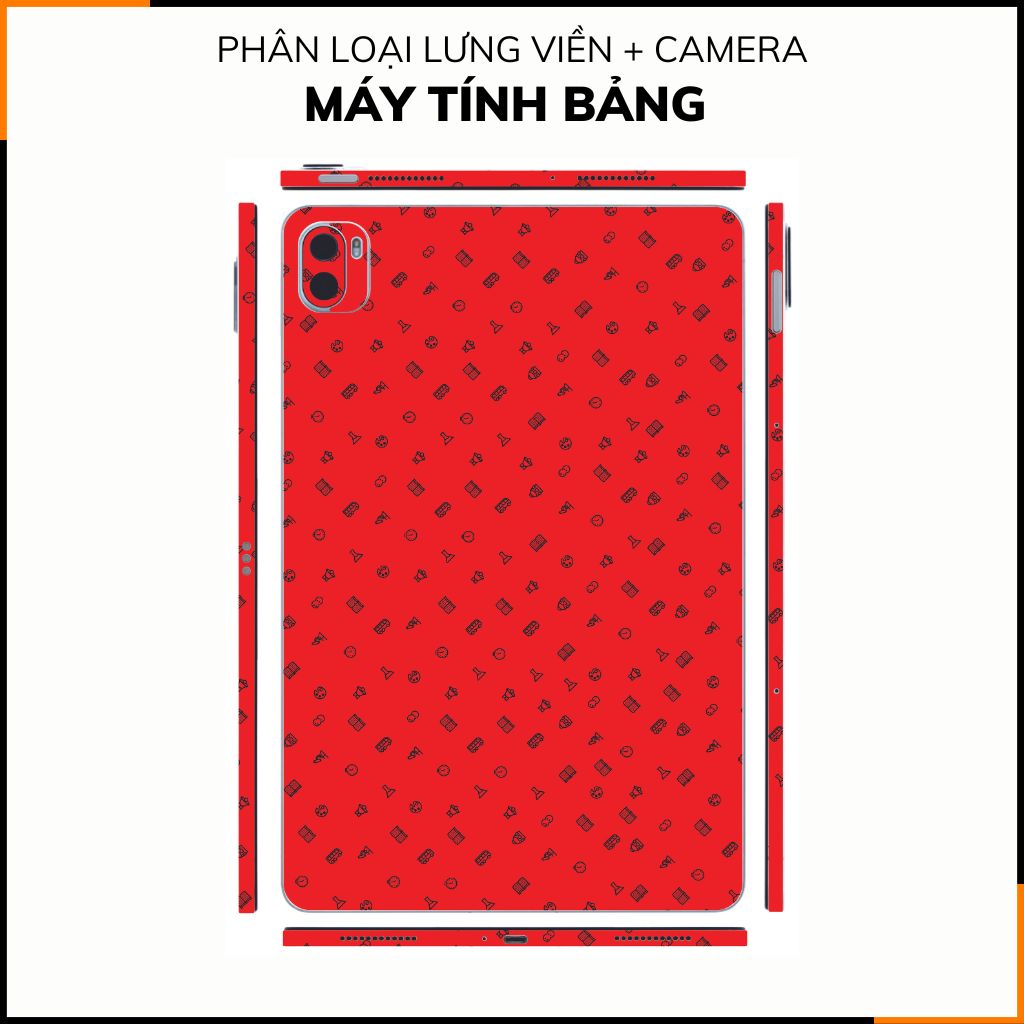 Dán skin máy tính bảng xiaomi, huawei, oppo, lenovo, google, microsoft, vivo  full body và camera chính hãng ORAFOL nhập khẩu từ ĐỨC MÁY TÍNH BẢNG  - MANY STICKER RED -  SK B14 01 phụ kiện điện thoại huỳnh tân store