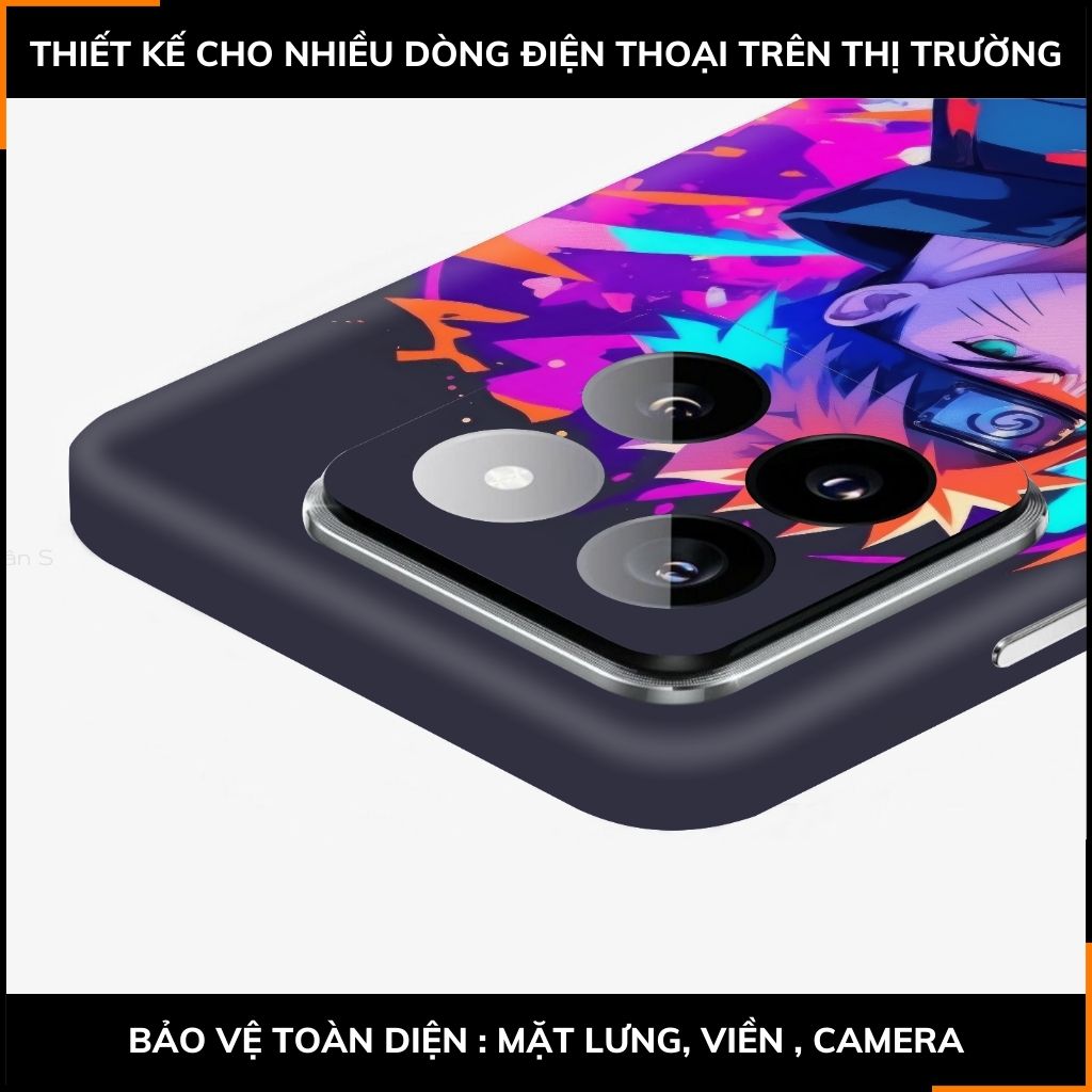 Dán skin điện thoại Xiaomi Mi 14 , Mi 14 Pro full body và camera nhập khẩu chính hãng USA in hình NARUTO - SKD N04 phụ kiện điện thoại huỳnh tân store