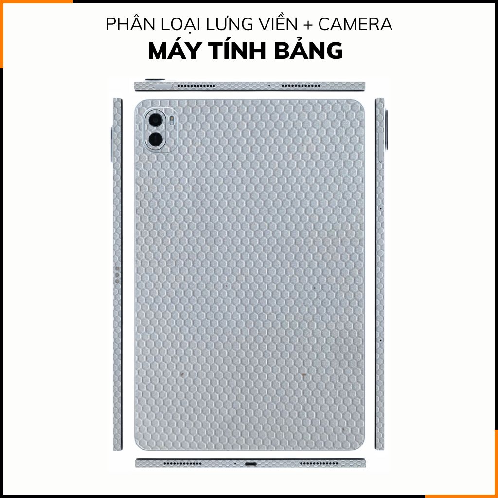 Dán skin máy tính bảng xiaomi, huawei, oppo, lenovo, google, microsoft, vivo  full body và camera chính hãng ORAFOL nhập khẩu từ ĐỨC MÁY TÍNH BẢNG  - MATRIX WHITE -  SK B11 02 phụ kiện điện thoại huỳnh tân store