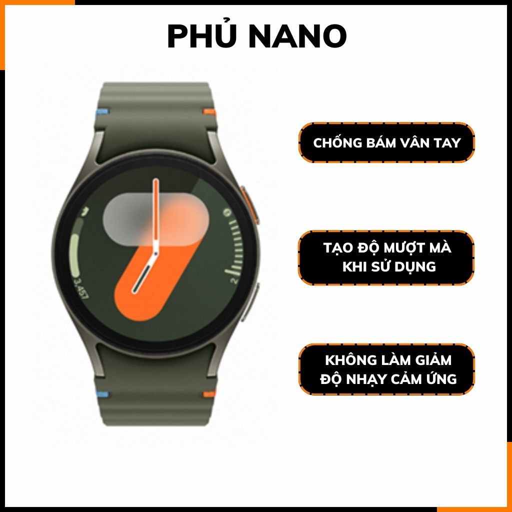 Kính cường lực Samsung Galaxy Watch 7 trong suốt chính hãng GOR vát 2,5D