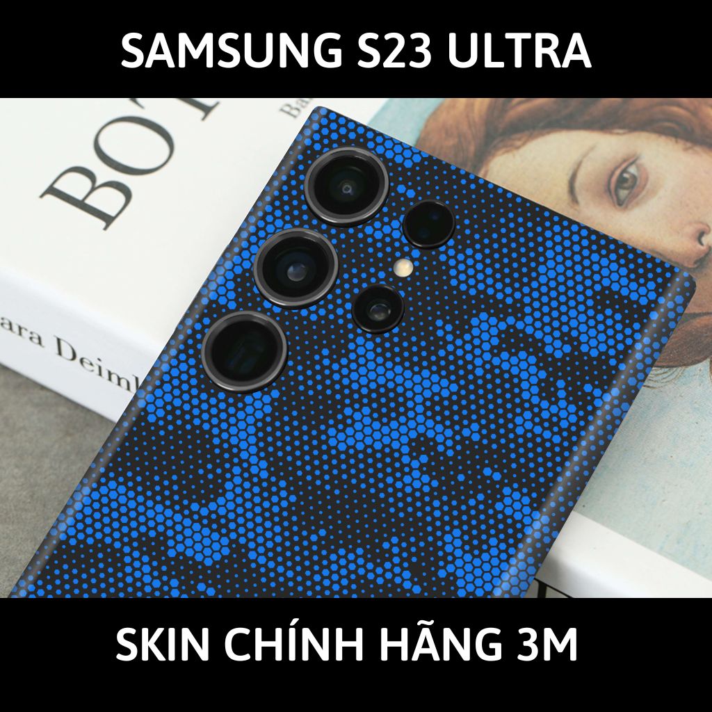 Dán skin điện thoại Samsung S23 Ultra full body và camera nhập khẩu chính hãng USA phụ kiện điện thoại huỳnh tân store - MAMBA BLUE - Warp Skin Collection