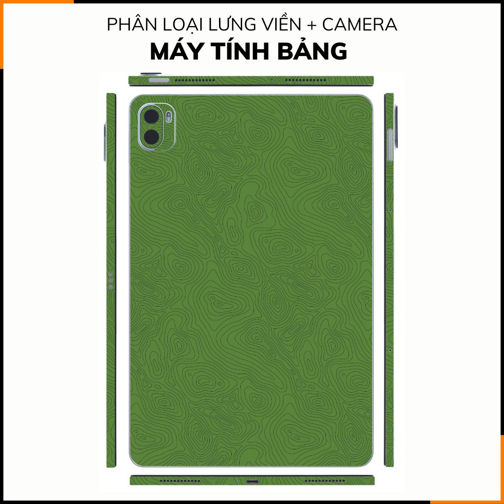 Dán skin máy tính bảng xiaomi, huawei, oppo, lenovo, google, microsoft, vivo  full body và camera chính hãng ORAFOL nhập khẩu từ ĐỨC MÁY TÍNH BẢNG  - MAP GREEN -  SK B13 05 phụ kiện điện thoại huỳnh tân store