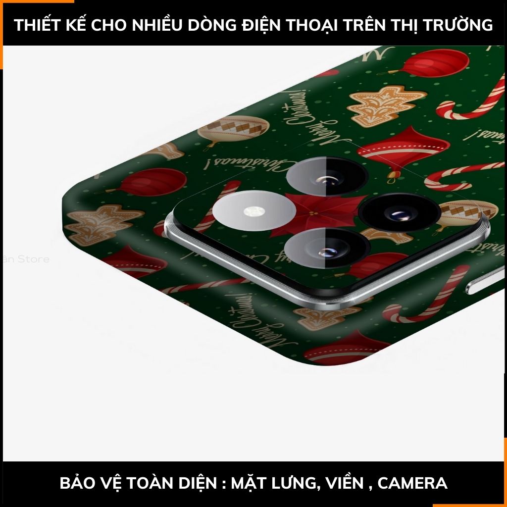 Dán skin điện thoại Xiaomi Mi 14 , Mi 14 Pro full body và camera nhập khẩu chính hãng USA in hình MERRY CHRISTMAS - SKD P14 phụ kiện điện thoại huỳnh tân store