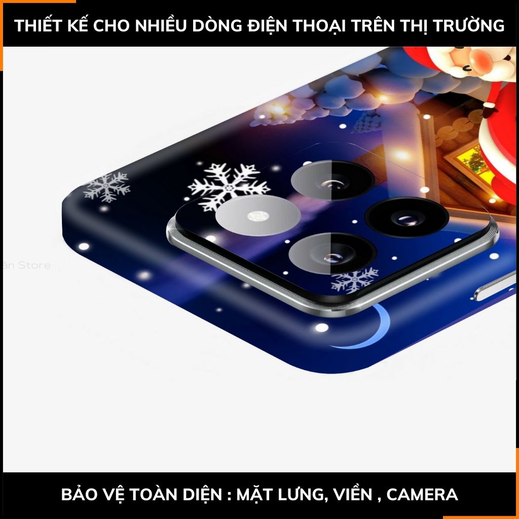 Dán skin điện thoại Xiaomi Mi 14 , Mi 14 Pro full body và camera nhập khẩu chính hãng USA in hình MERRY CHRISTMAS - SKD P06 phụ kiện điện thoại huỳnh tân store