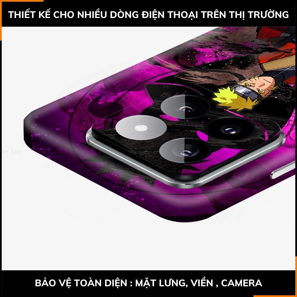 Dán skin điện thoại Xiaomi Mi 14 , Mi 14 Pro full body và camera nhập khẩu chính hãng USA in hình NARUTO - SKD N02 phụ kiện điện thoại huỳnh tân store