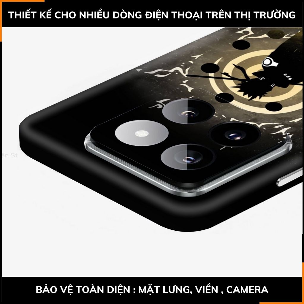 Dán skin điện thoại Xiaomi Mi 14 , Mi 14 Pro full body và camera nhập khẩu chính hãng USA in hình NARUTO - SKD N01 phụ kiện điện thoại huỳnh tân store