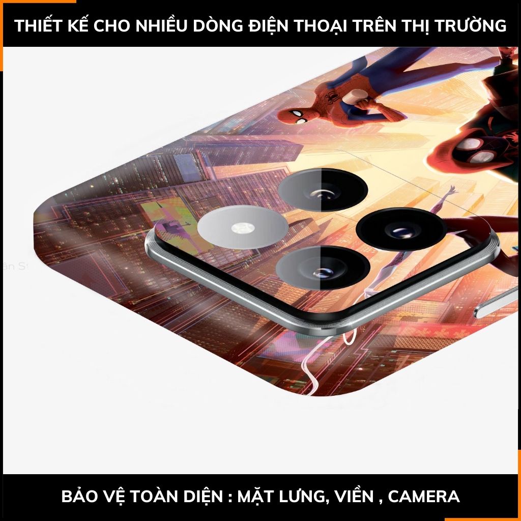 Dán skin điện thoại Xiaomi Mi 14 , Mi 14 Pro full body và camera nhập khẩu chính hãng USA in hình MERRY SPIDER MAN - SKD V02 phụ kiện điện thoại huỳnh tân store