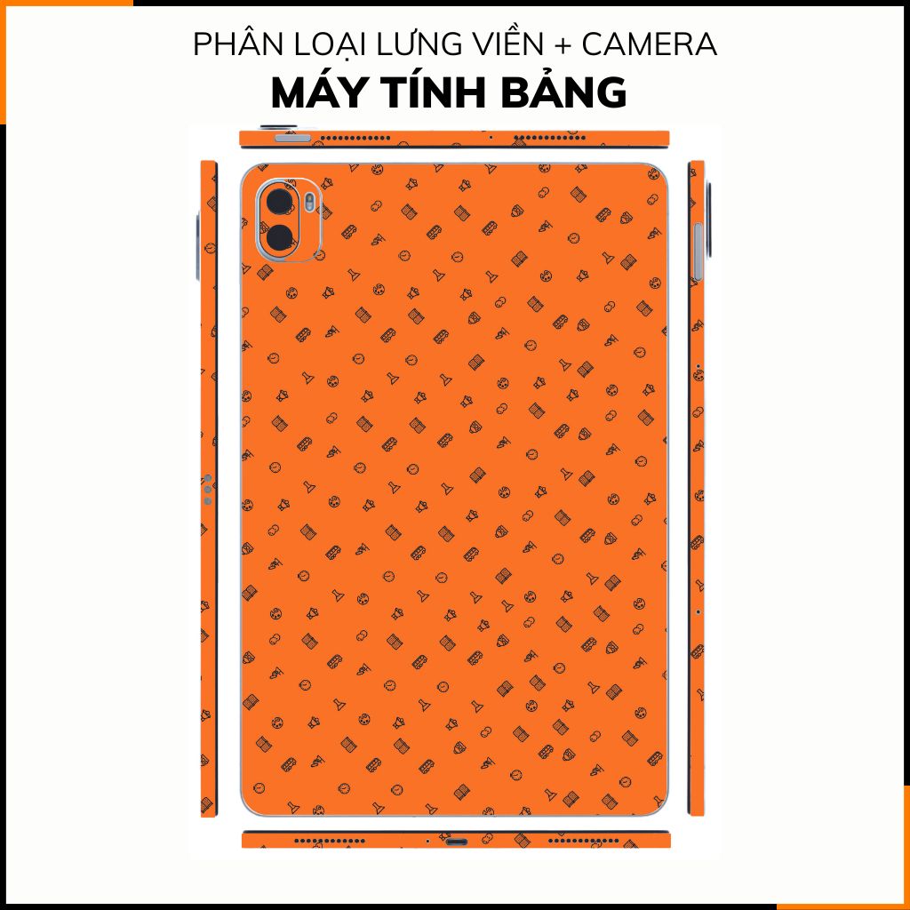 Dán skin máy tính bảng xiaomi, huawei, oppo, lenovo, google, microsoft, vivo  full body và camera chính hãng ORAFOL nhập khẩu từ ĐỨC MÁY TÍNH BẢNG  - MANY STICKER ORANGE -  SK B14 04 phụ kiện điện thoại huỳnh tân store