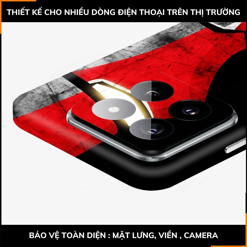 Dán skin điện thoại Xiaomi Mi 14 , Mi 14 Pro full body và camera nhập khẩu chính hãng USA in hình IRON MAN - SKD I07 phụ kiện điện thoại huỳnh tân store