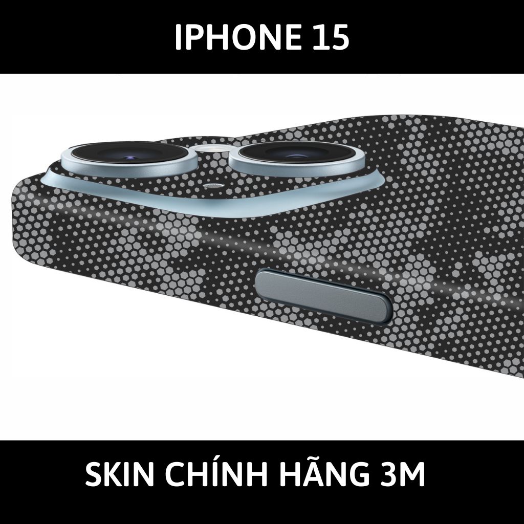 Dán skin điện thoại Iphone 15, Iphone 15 Plus full body và camera nhập khẩu chính hãng USA phụ kiện điện thoại huỳnh tân store - MAMBA GREY - Warp Skin Collection