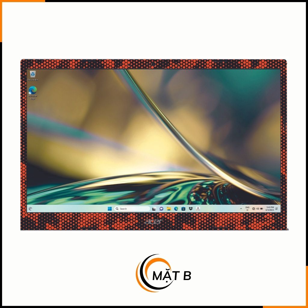 Dán skin laptop asus, dell , acer, hp, msi chính hãng ORAFOL nhập khẩu ĐỨC - SKIN 3M - LAPTOP - MAMBA  ORANGE - SK B03 07 phụ kiện điện thoại huỳnh tân store