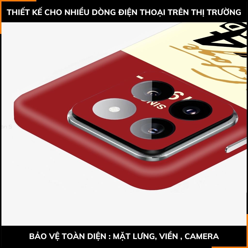 Dán skin điện thoại Xiaomi Mi 14 , Mi 14 Pro full body và camera nhập khẩu chính hãng USA in hình VINTAGE RACING - SKD O20 phụ kiện điện thoại huỳnh tân store