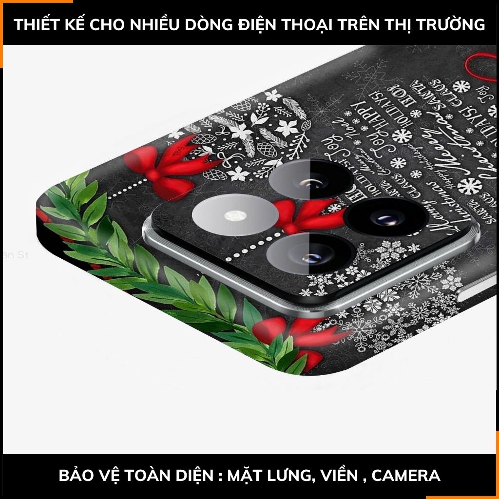 Dán skin điện thoại Xiaomi Mi 14 , Mi 14 Pro full body và camera nhập khẩu chính hãng USA in hình MERRY CHRISTMAS - SKD P07 phụ kiện điện thoại huỳnh tân store