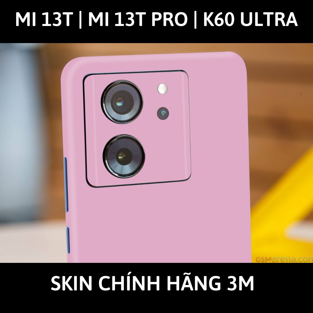 Dán skin điện thoại Mi 13T | Mi 13T Pro  | K60 Ultra full body và camera nhập khẩu chính hãng USA phụ kiện điện thoại huỳnh tân store - PASTEL PINK - Warp Skin Collection