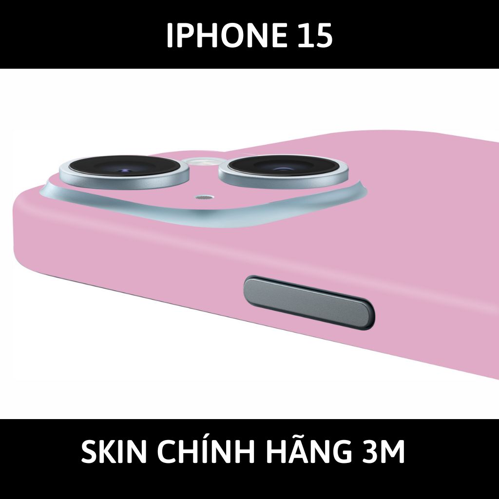 Dán skin điện thoại Iphone 15, Iphone 15 Plus full body và camera nhập khẩu chính hãng USA phụ kiện điện thoại huỳnh tân store - PASTEL PINK - Warp Skin Collection