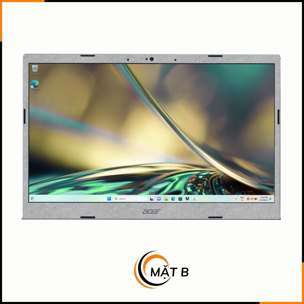 Dán skin laptop asus, dell , acer, hp, msi chính hãng ORAFOL nhập khẩu ĐỨC - SKIN 3M - LAPTOP - MANY STICKER GREY  - SK B14 03 phụ kiện điện thoại huỳnh tân store