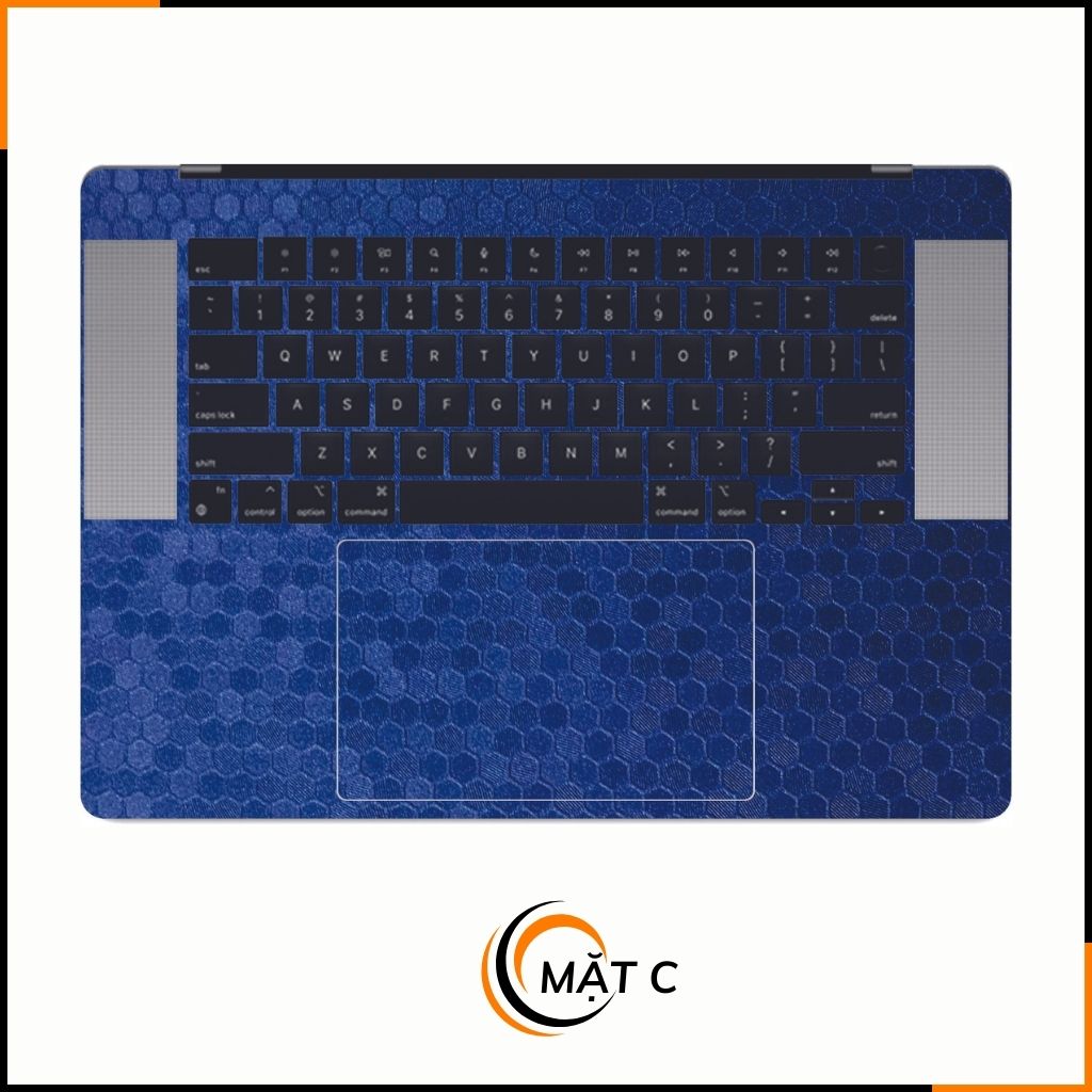 Dán skin macbook pro, macbook air chính hãng 3M nhập khẩu USA -SKIN 3M - MACBOOK - HONEYCOMB BLUE - SK-B11-04 phụ kiện điện thoại huỳnh tân store