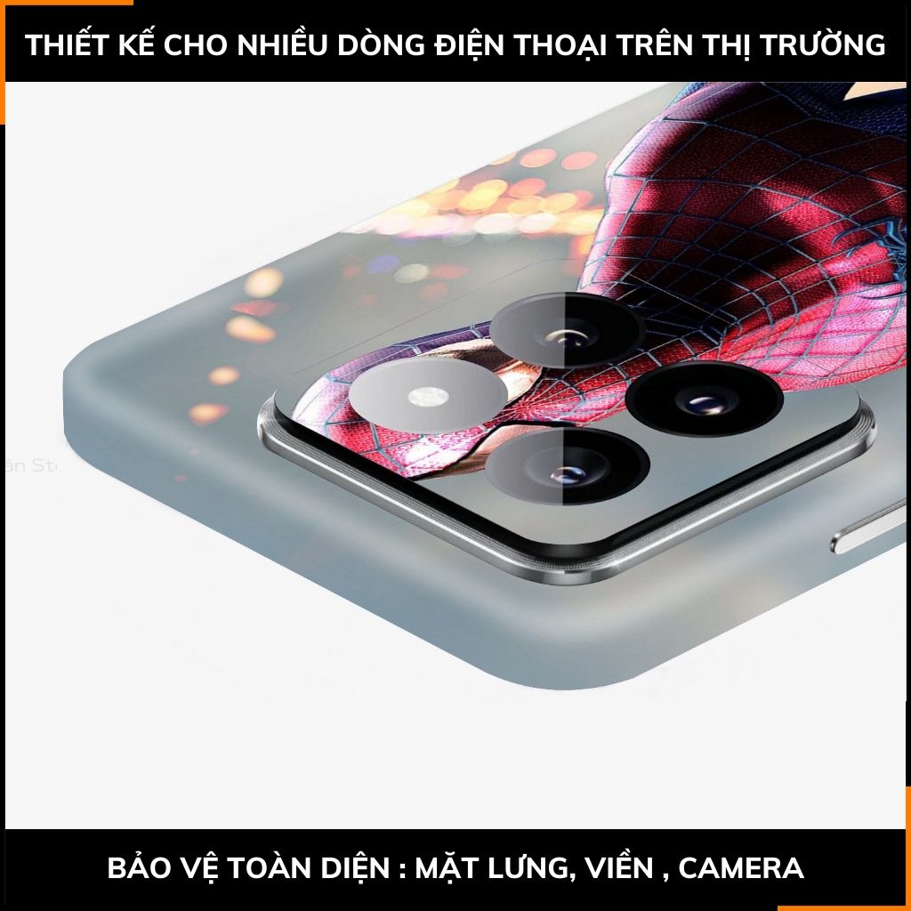 Dán skin điện thoại Xiaomi Mi 14 , Mi 14 Pro full body và camera nhập khẩu chính hãng USA in hình MERRY SPIDER MAN - SKD V04 phụ kiện điện thoại huỳnh tân store