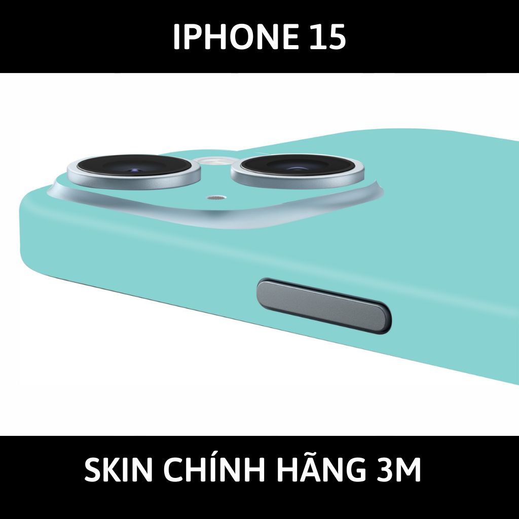 Dán skin điện thoại Iphone 15, Iphone 15 Plus full body và camera nhập khẩu chính hãng USA phụ kiện điện thoại huỳnh tân store - PASTEL SKYBLUE - Warp Skin Collection