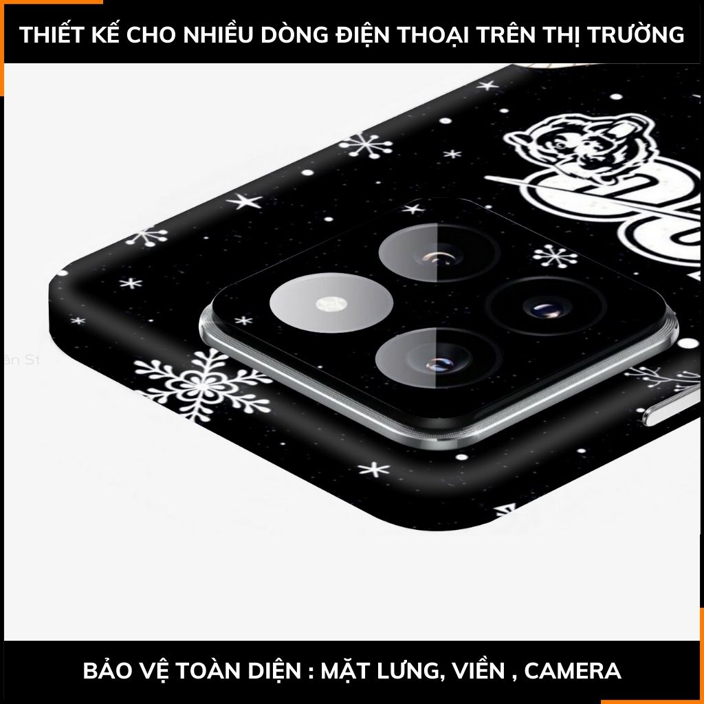 Dán skin điện thoại Xiaomi Mi 14 , Mi 14 Pro full body và camera nhập khẩu chính hãng USA in hình MERRY CHRISTMAS - SKD P17 phụ kiện điện thoại huỳnh tân store