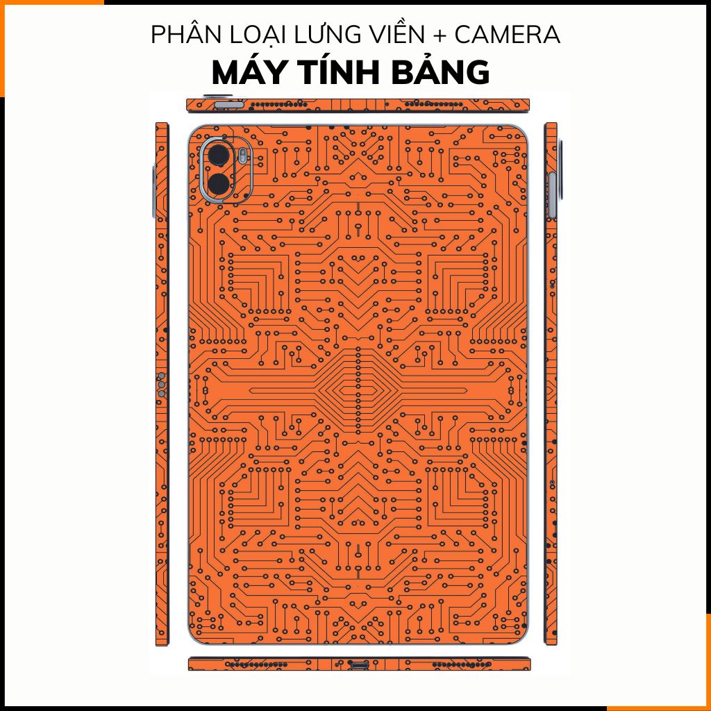 Dán skin máy tính bảng xiaomi, huawei, oppo, lenovo, google, microsoft, vivo  full body và camera chính hãng ORAFOL nhập khẩu từ ĐỨC MÁY TÍNH BẢNG  - ELECTRIC ORANGE -  SK B01 03 phụ kiện điện thoại huỳnh tân store