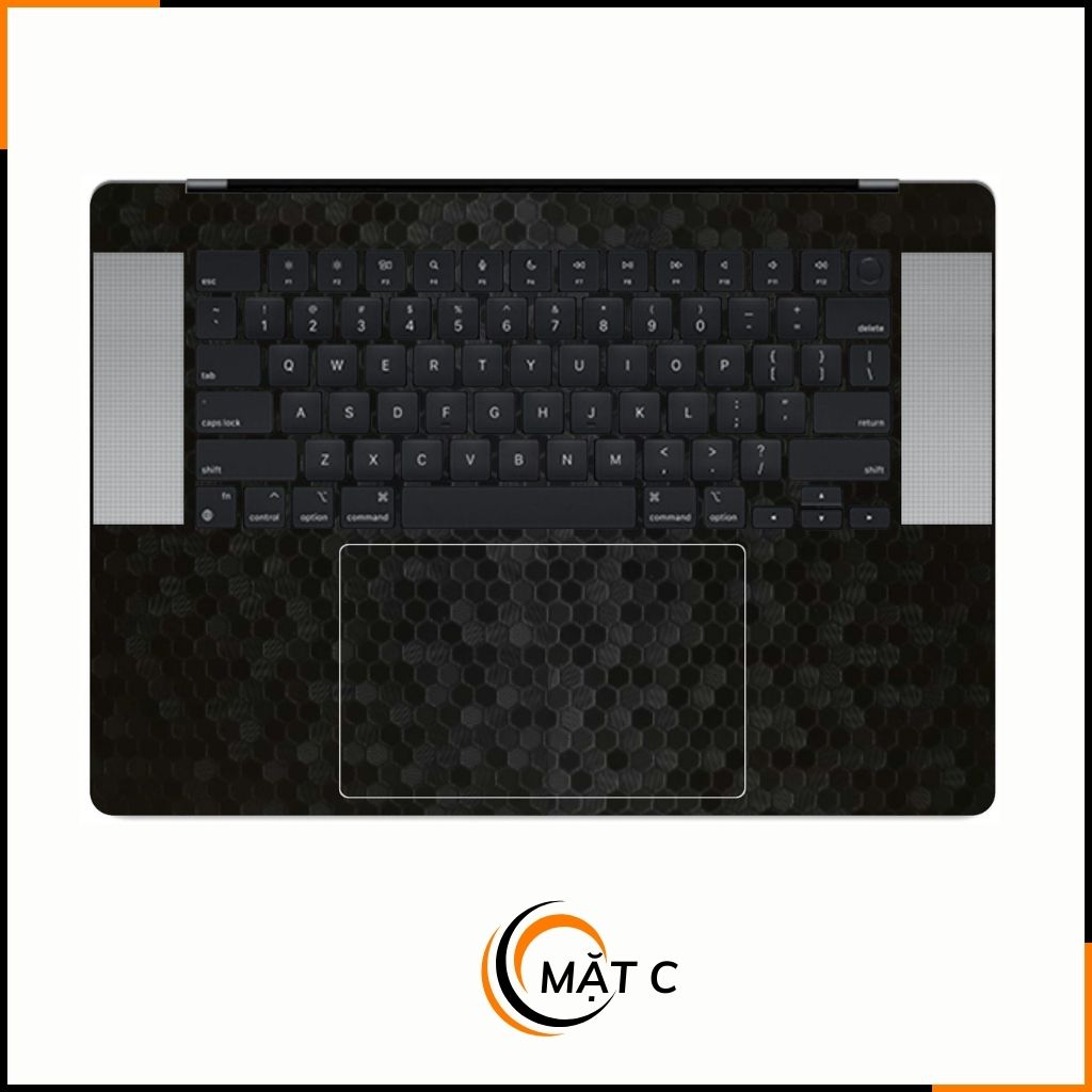 Dán skin macbook pro, macbook air chính hãng 3M nhập khẩu USA -SKIN 3M - MACBOOK - HONEYCOMB BLACK - SK-B11-05 phụ kiện điện thoại huỳnh tân store