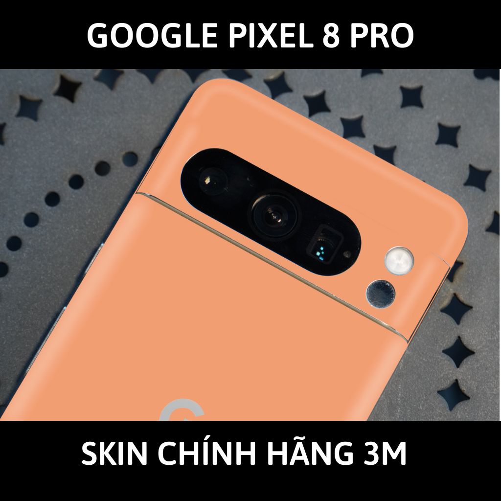 Dán skin điện thoại Pixel 8, Pixel 8 Pro full body và camera nhập khẩu chính hãng USA phụ kiện điện thoại huỳnh tân store - PASTEL ORANGE - Warp Skin Collection