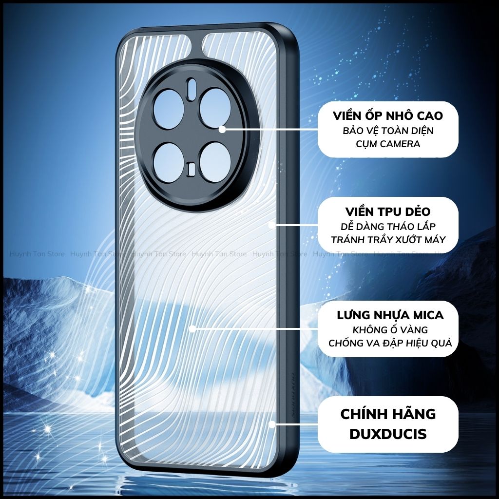 Ốp lưng honor magic 7 pro 6 pro aimo chính hãng duxducis chống va đập trong suốt không ố vàng