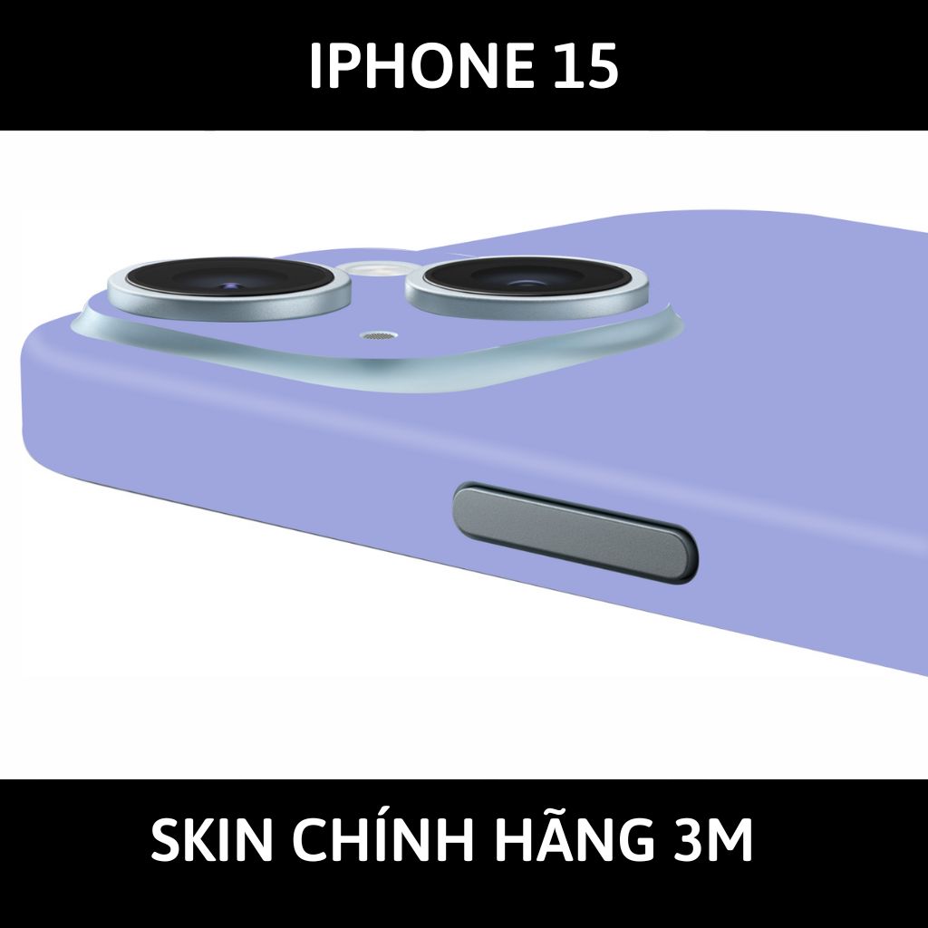 Dán skin điện thoại Iphone 15, Iphone 15 Plus full body và camera nhập khẩu chính hãng USA phụ kiện điện thoại huỳnh tân store - PASTEL PURPLE - Warp Skin Collection