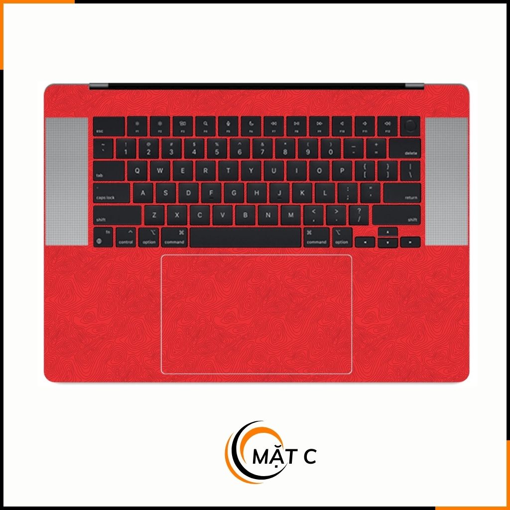 Dán skin macbook pro, macbook air chính hãng 3M nhập khẩu USA - SKIN 3M - MACBOOK - MAP RED - SK-B13-01 phụ kiện điện thoại huỳnh tân store