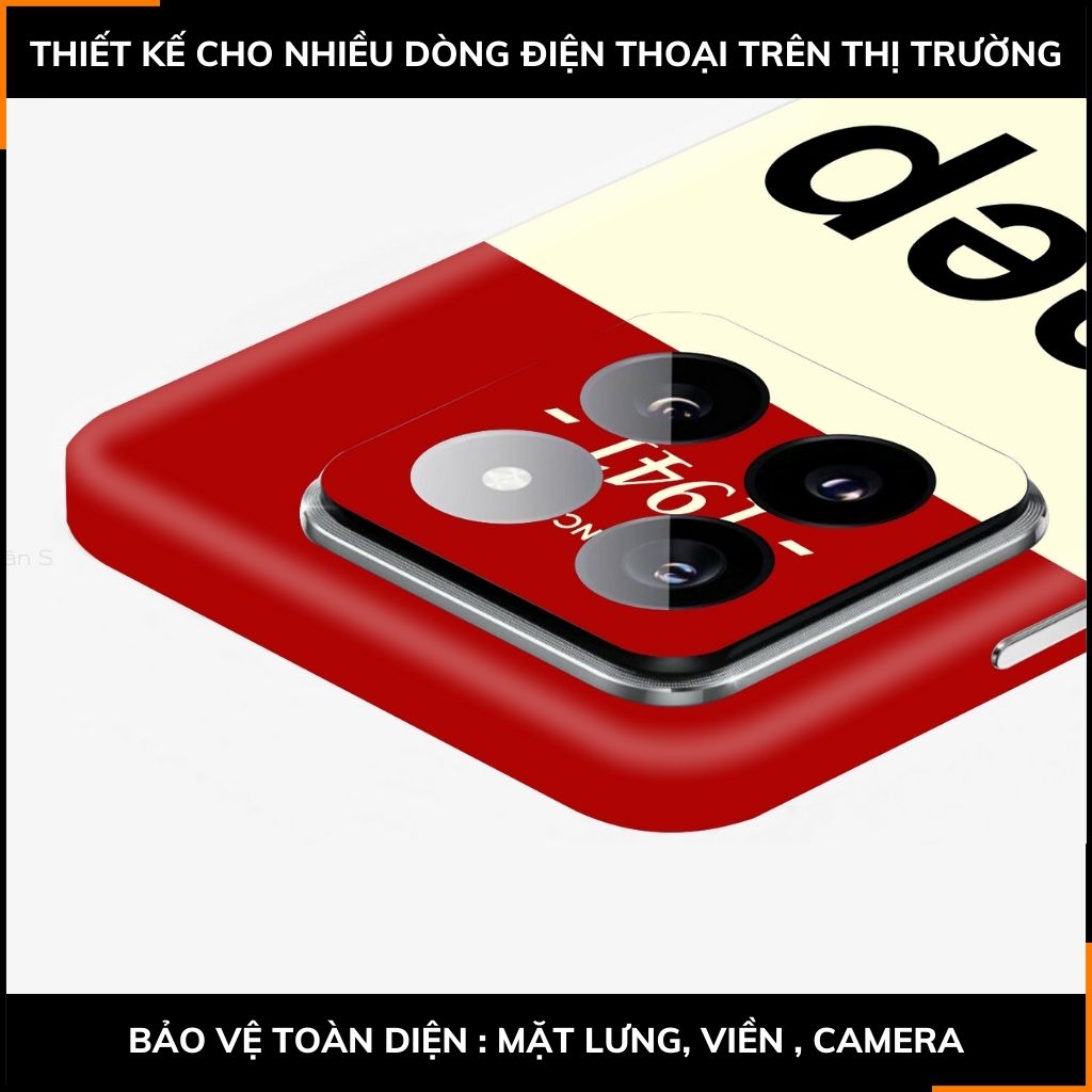 Dán skin điện thoại Xiaomi Mi 14 , Mi 14 Pro full body và camera nhập khẩu chính hãng USA in hình VINTAGE RACING - SKD O08 phụ kiện điện thoại huỳnh tân store
