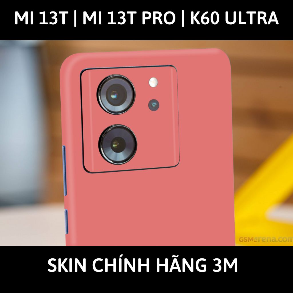 Dán skin điện thoại Mi 13T | Mi 13T Pro  | K60 Ultra full body và camera nhập khẩu chính hãng USA phụ kiện điện thoại huỳnh tân store - PASTEL RED - Warp Skin Collection