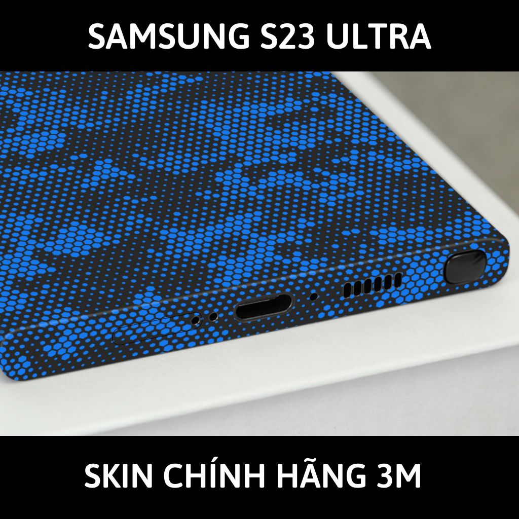 Dán skin điện thoại Samsung S23 Ultra full body và camera nhập khẩu chính hãng USA phụ kiện điện thoại huỳnh tân store - MAMBA BLUE - Warp Skin Collection