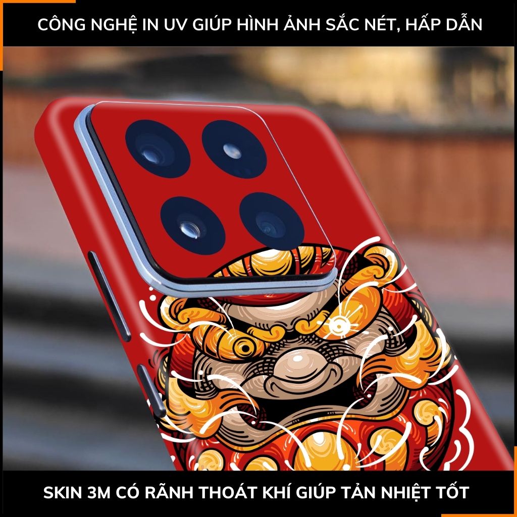 Dán skin điện thoại Xiaomi Mi 14 , Mi 14 Pro full body và camera nhập khẩu chính hãng USA in hình NEW YEAR 2024 - SKD Q20 phụ kiện điện thoại huỳnh tân store