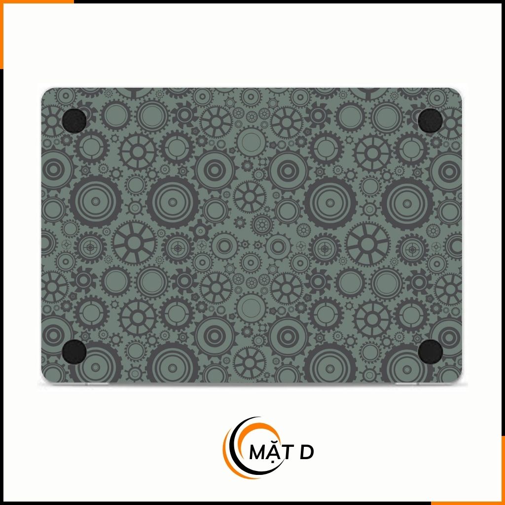 Dán skin macbook pro, macbook air chính hãng 3M nhập khẩu USA - SKIN 3M - MACBOOK - BÁNH RĂNG - SK-B10-01 phụ kiện điện thoại huỳnh tân store